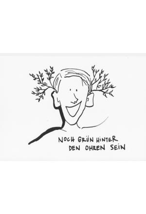 Noch grün hinter den Ohren sein Illustrationen Curating the difference